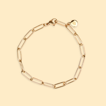 Bracelet paper clip en acier inoxydable
