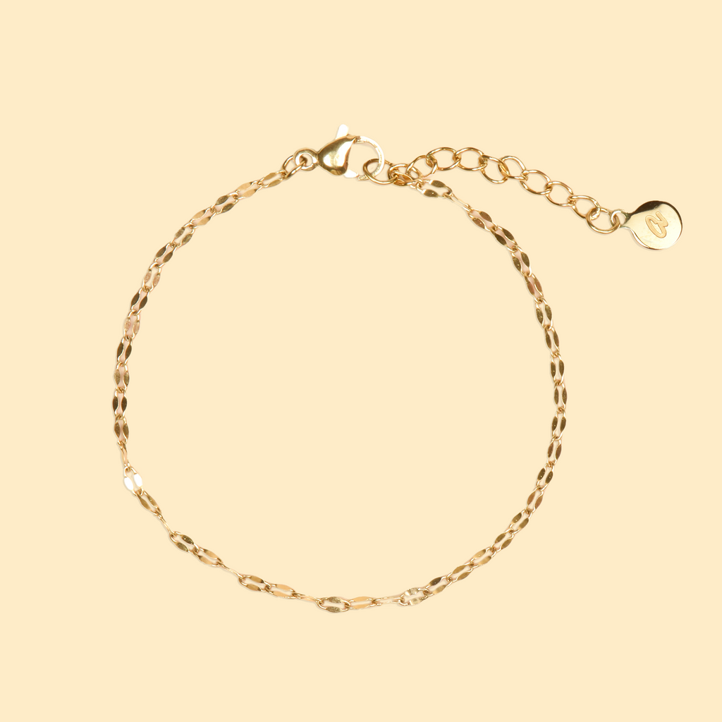 Bracelet coupe losange en acier inoxydable