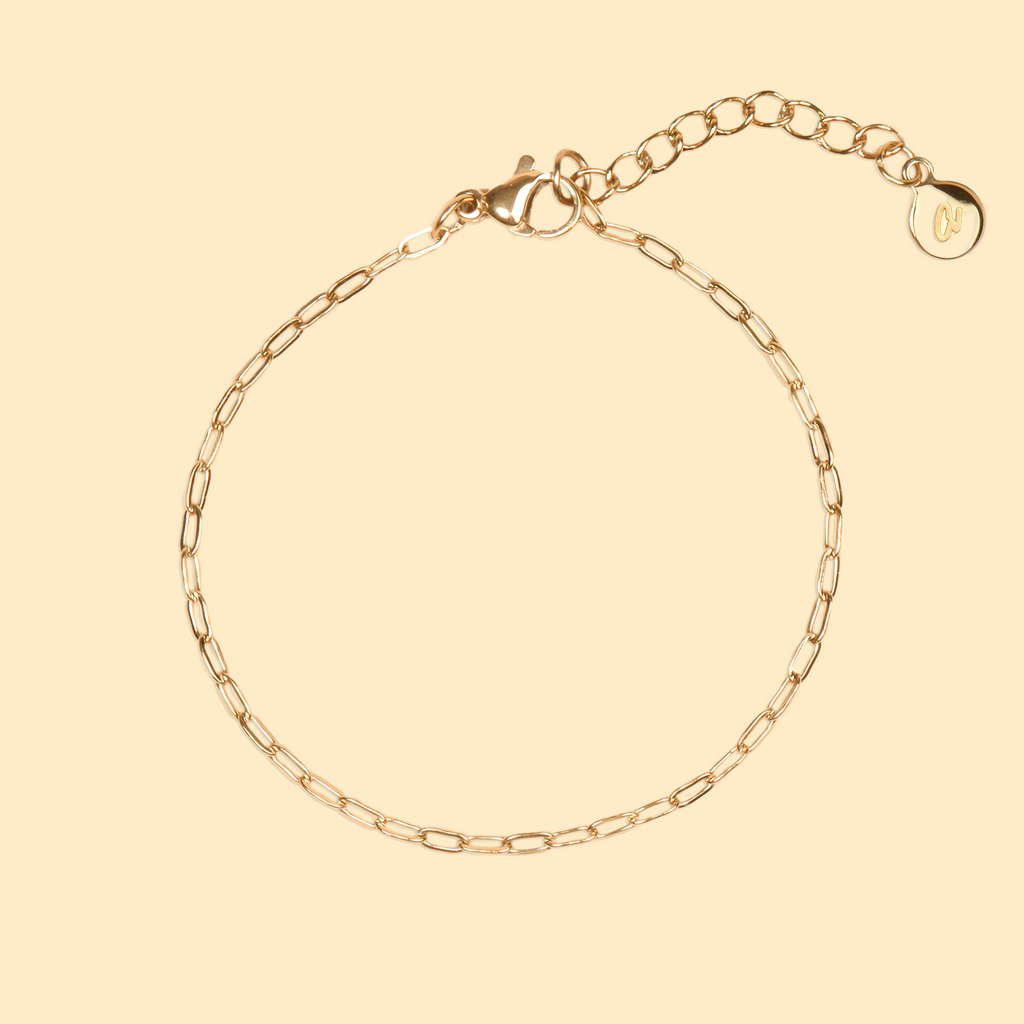 Bracelet mini paper clip en acier inoxydable
