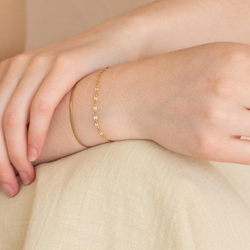 Duo de bracelet pour femme en acier inoxydable
