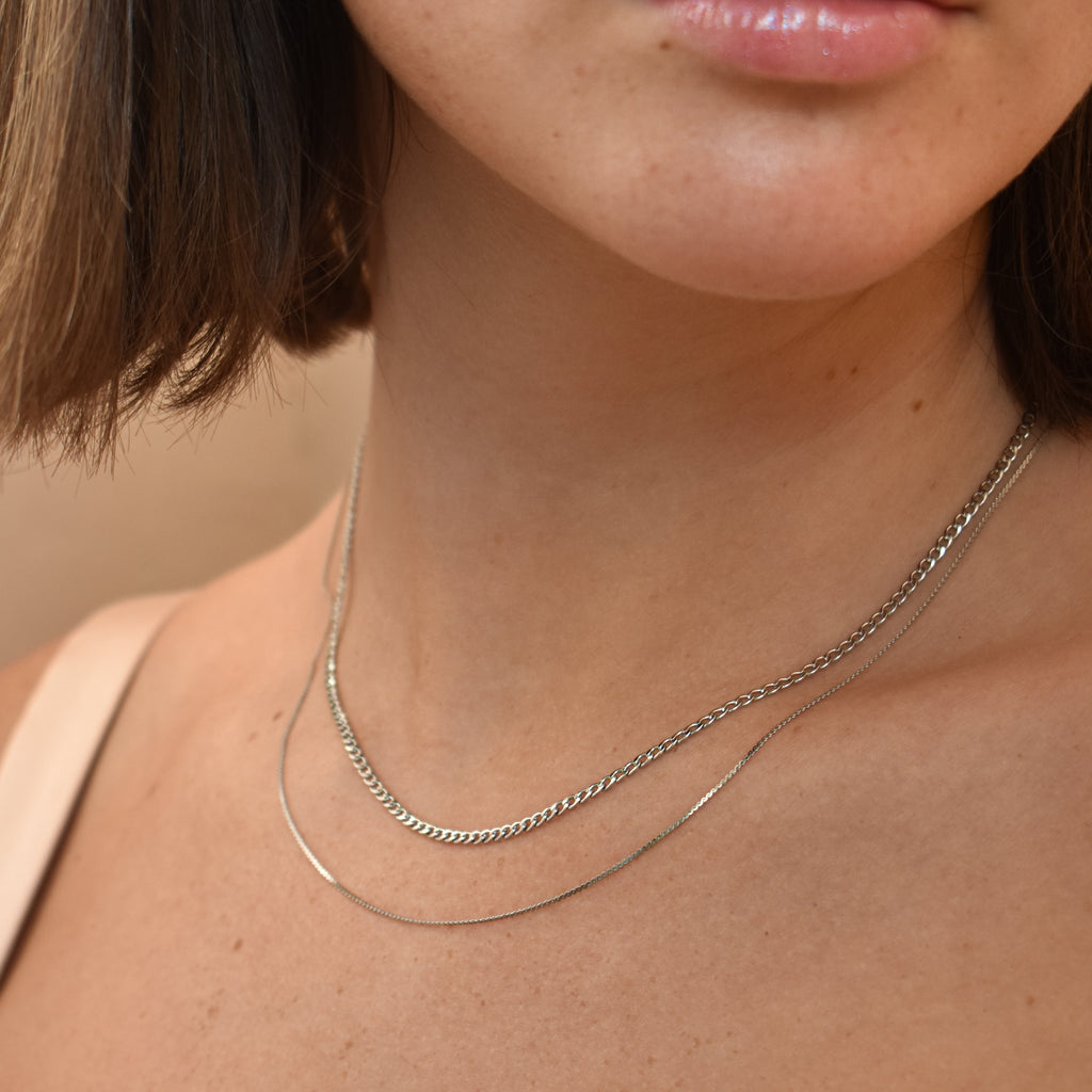 Duo de collier en acier inoxydable Agathe et Lily