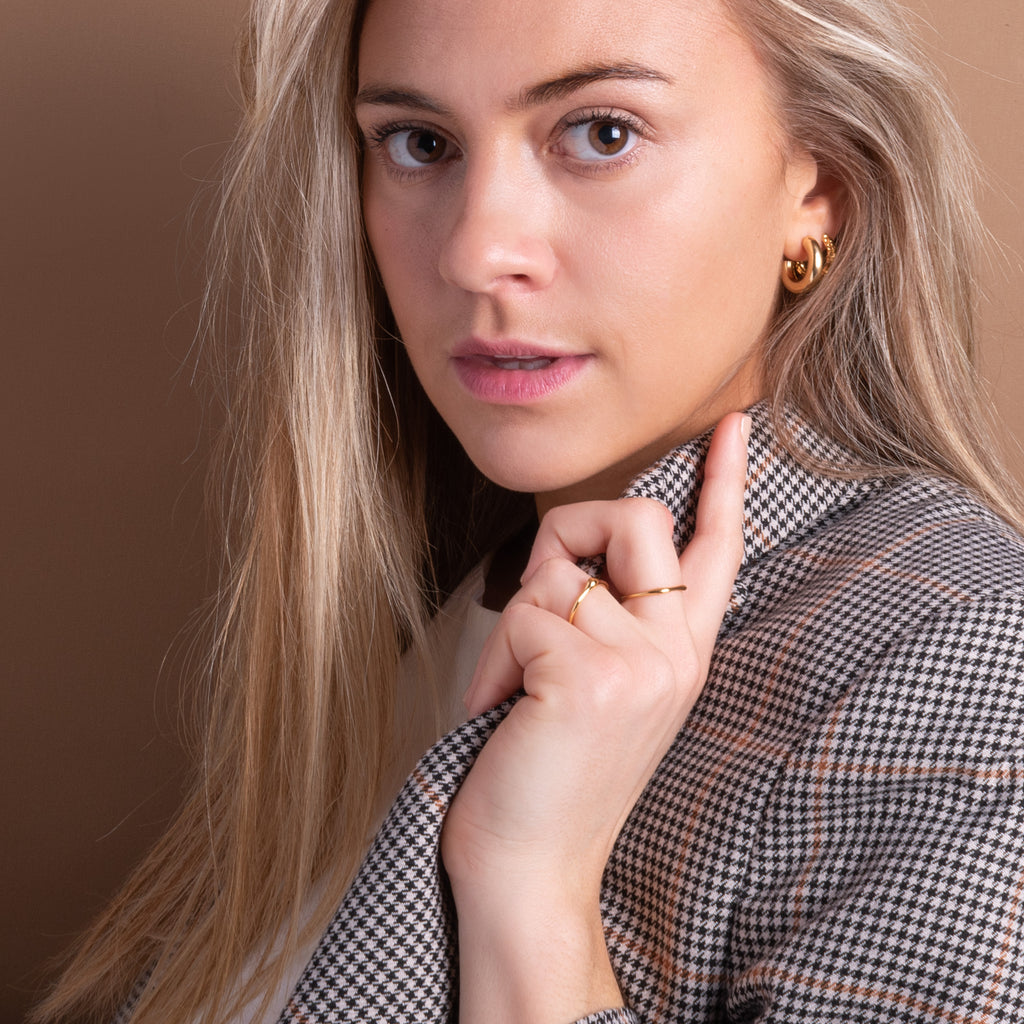 bague anneau Ellie simple pour femme