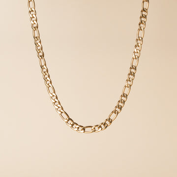 Chaine figaro Adele en acier inoxydable couleur or