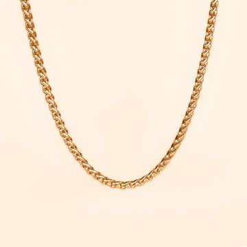 Collier Zoe en acier inoxydable couleur or de marque Aurea Boutique