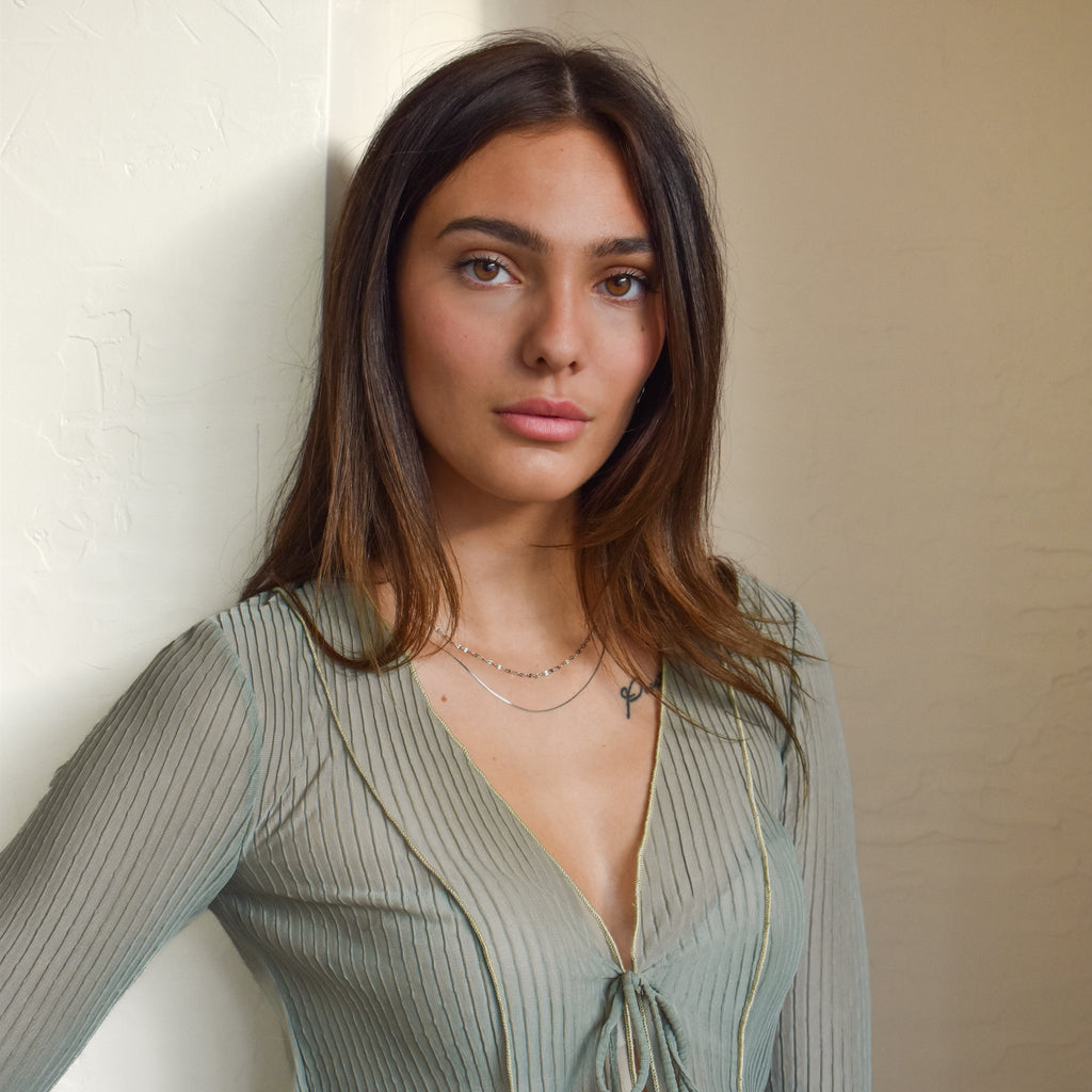 Collier Esther et Emma en acier inoxydable résistant à l'eau