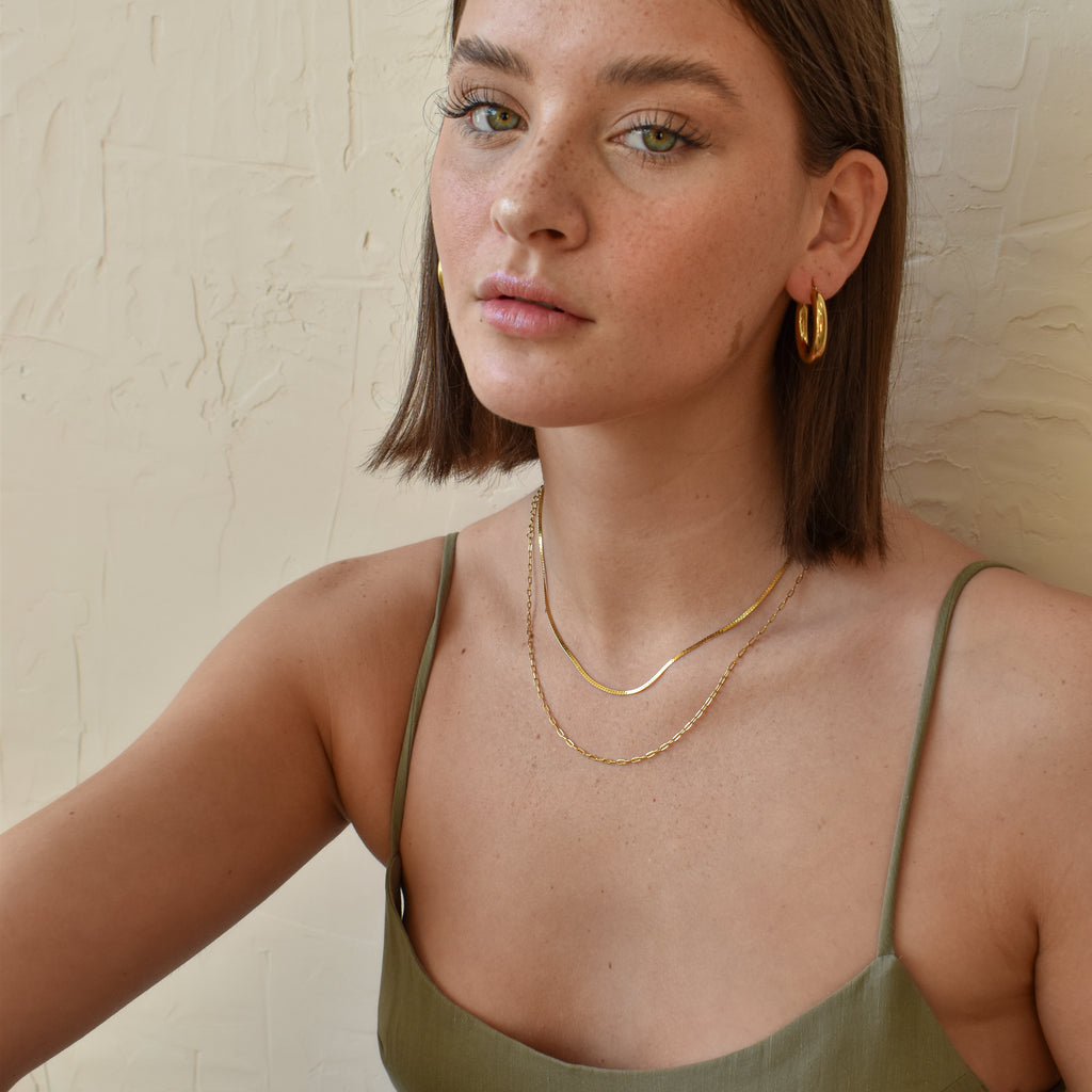 Bijoux en acier inoxydable couleur or