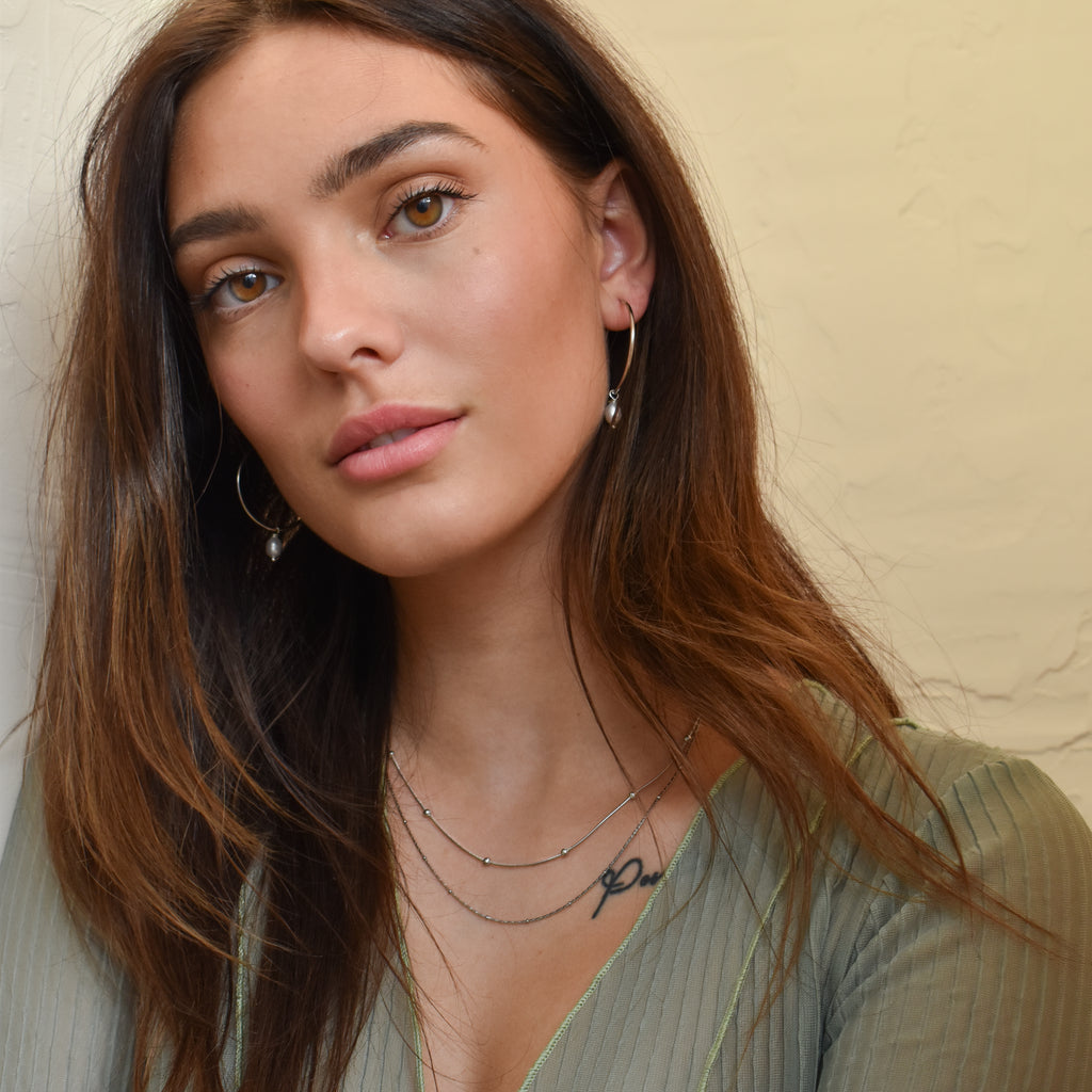 Colliers et boucles d'oreilles pour femme en acier inoxydable