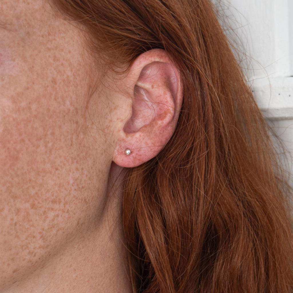 Boucles d'oreilles fixe en argent sterling